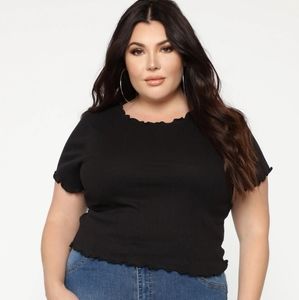 Black Blaney Fashion Nova Top